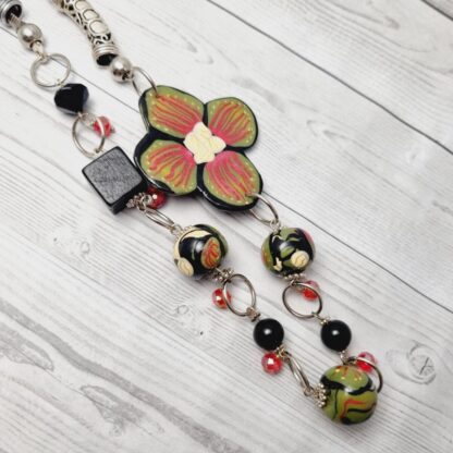Statement Necklace Australian Native Flora Red Bottle Brush - Image 3