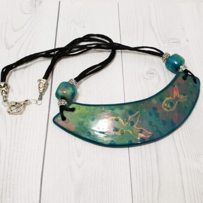 Something Fishy Polymer Clay Collar Necklace - Image 4