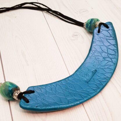 Something Fishy Polymer Clay Collar Necklace - Image 3