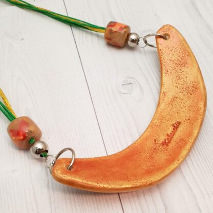 Dynasty Polymer Clay Collar Necklace - Image 2