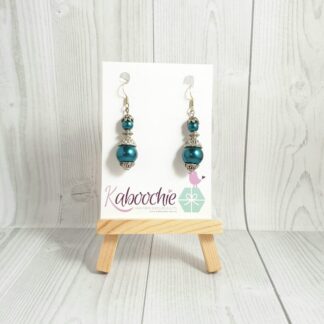 Bali Bead Earrings Teal