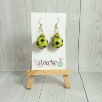 Polymer Clay Beaded Earrings Floral