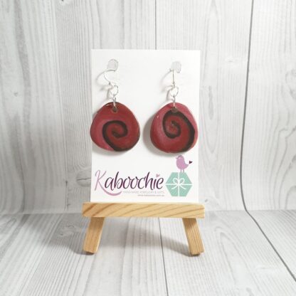 Polymer Clay Earrings Swirl