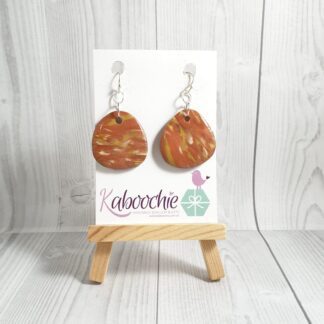Polymer Clay Earrings Mottled