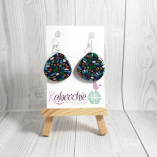 Polymer Clay Earrings Mosaic