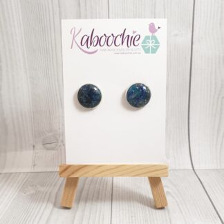 Polymer Clay Silver Stud Earrings for Everyday Comfort
