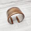 Metal Polymer Clay Cuff Bracelet Gold Bronze Black - Image 4
