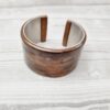 Metal Polymer Clay Cuff Bracelet Gold Bronze Black - Image 3