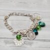 Jewellery 3 Piece Set - Necklace Bracelet and Earrings - Green - Image 4