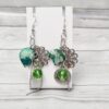 Jewellery 3 Piece Set - Necklace Bracelet and Earrings - Green - Image 5