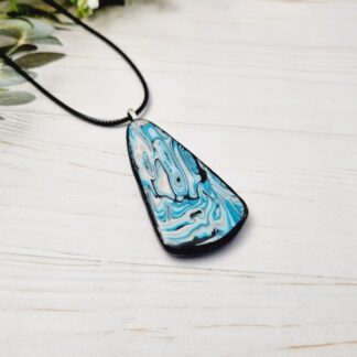 Polymer Clay Pendant Marbled