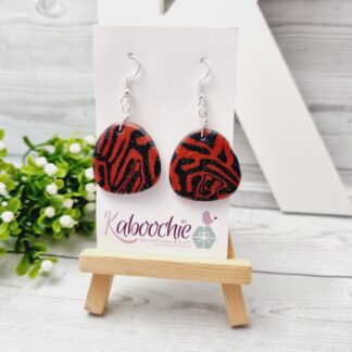 Polymer Clay Earrings Zebra
