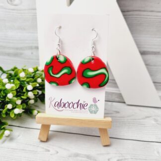 Polymer Clay Earrings - Dart Frog