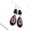 Resin Floral Earrings - Image 2