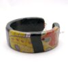 Hand Sculpted Polymer Clay Cuff Bracelet - Metallic - Image 4