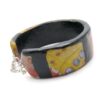 Hand Sculpted Polymer Clay Cuff Bracelet - Metallic - Image 2