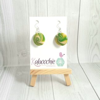lentil swirl bead earrings