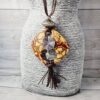 Statement Necklace Handmade From Polymer Clay - Desert Bloom - Image 3