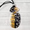 Statement Necklace Handmade From Polymer Clay - Savanna Rhythm - Image 5