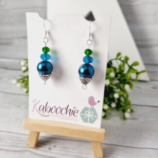 Ocean Genie Bottle Style Beaded Dangle Earrings