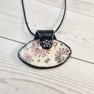 Polymer Clay Pendant - Sweet Floral