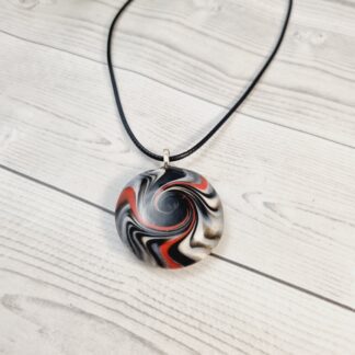Polymer Clay Galaxy Swirl Pendant