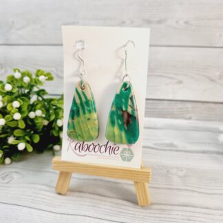 Polymer Clay Earrings - Modern Camo