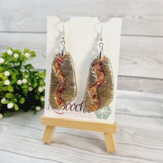 Polymer Clay Earrings - Rustic Lazy River