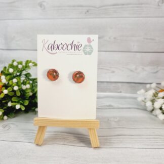 Silver Bezel Studs - Retro Telephones