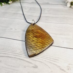 Polymer Clay Pendant - Scales