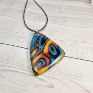 Polymer Clay Pendant - Electric Sherbet