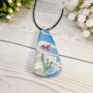 Polymer Clay Pendant - Deep Sea