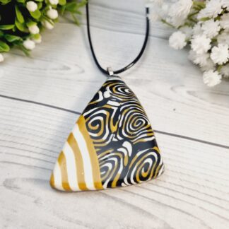 Polymer Clay Pendant - Urban Rhythm