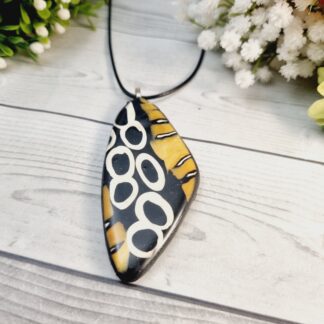 Polymer Clay Pendant - Tiger’s Mirage