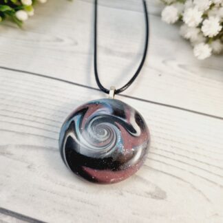 Polymer Clay Pendant - Galaxy Swirl