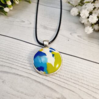 Polymer Clay Metal Bezel - Earth