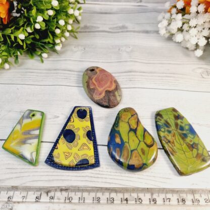 Assorted Polymer Clay Pieces ready for DIY