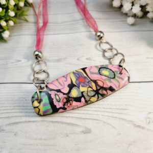 Hand Sculpted Floral Statement Necklace