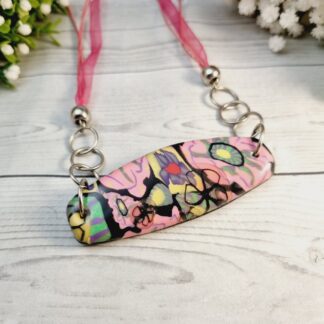 Hand Sculpted Floral Statement Necklace