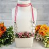 Hand Sculpted Floral Statement Necklace - Image 2