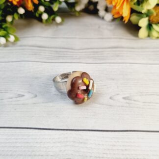 Novelty Donut Ring with sprinkles – Chocolate