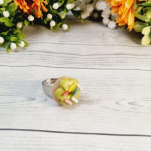 Novelty Donut Ring with sprinkles - Green