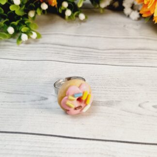 Novelty Donut Ring with sprinkles - Pink