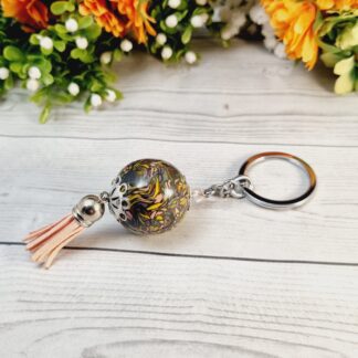 Polymer Clay Key Chain - Multi Colour Mosaic