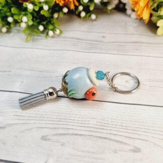 Polymer Clay Novelty Key Chain - Fish Bowl
