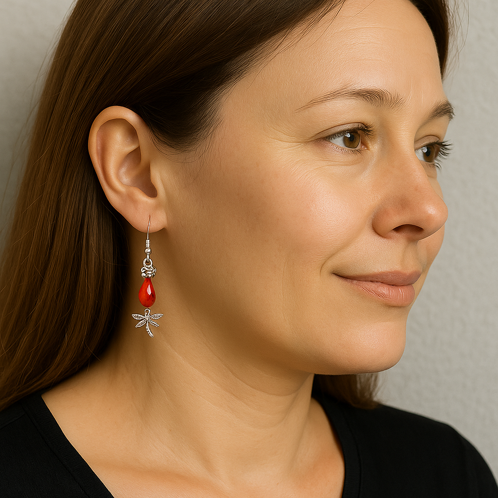 Brown Elephant Polymer Clay Earrings Ear Wires