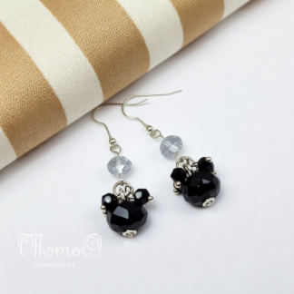 Black Beaded Dangle Earrings for Sophisticated Versatility