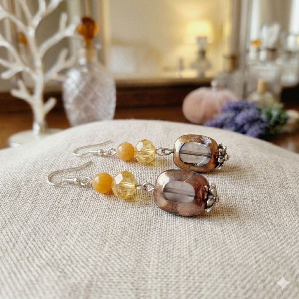 Cute Assorted Bead Dangle Earrings – Unique Everyday Style