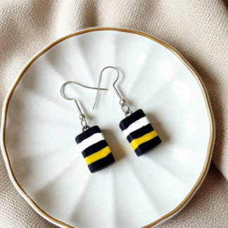 Hand Sculpted Polymer Clay Earrings – Liquorice Allsorts