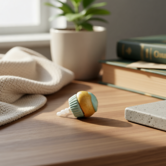 Keep Your Jack Clean with Hand Sculpted Polymer Clay Muffin Dust Stopper